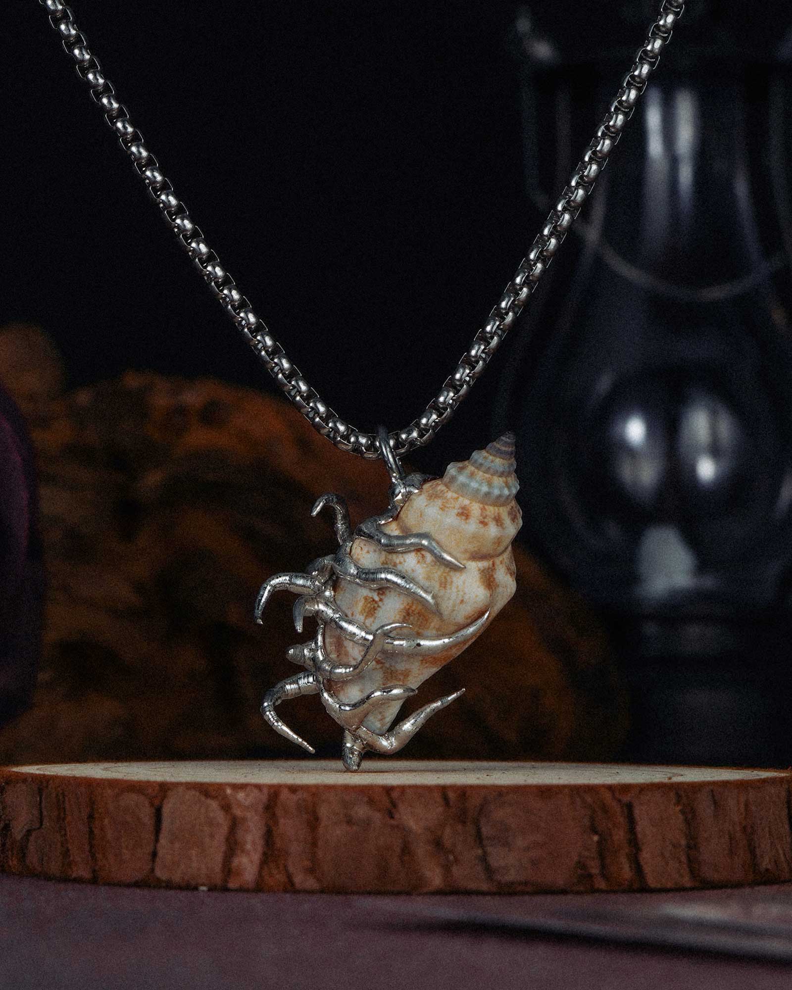 Sirensnare, Ethereal Handcrafted Soldered Seashell Necklace