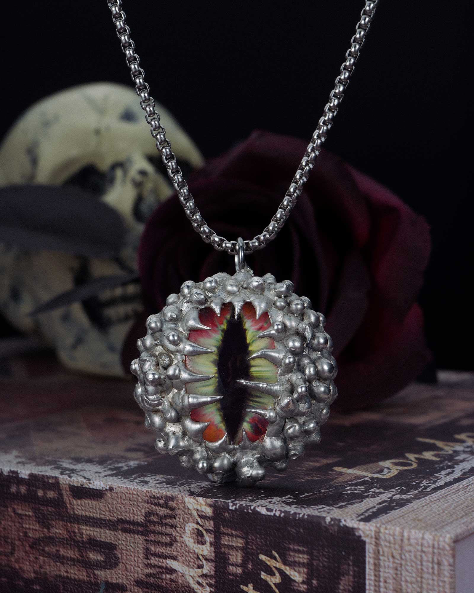 Nightmare's Eye, Haunting Hand-soldered Evil Eye Necklace
