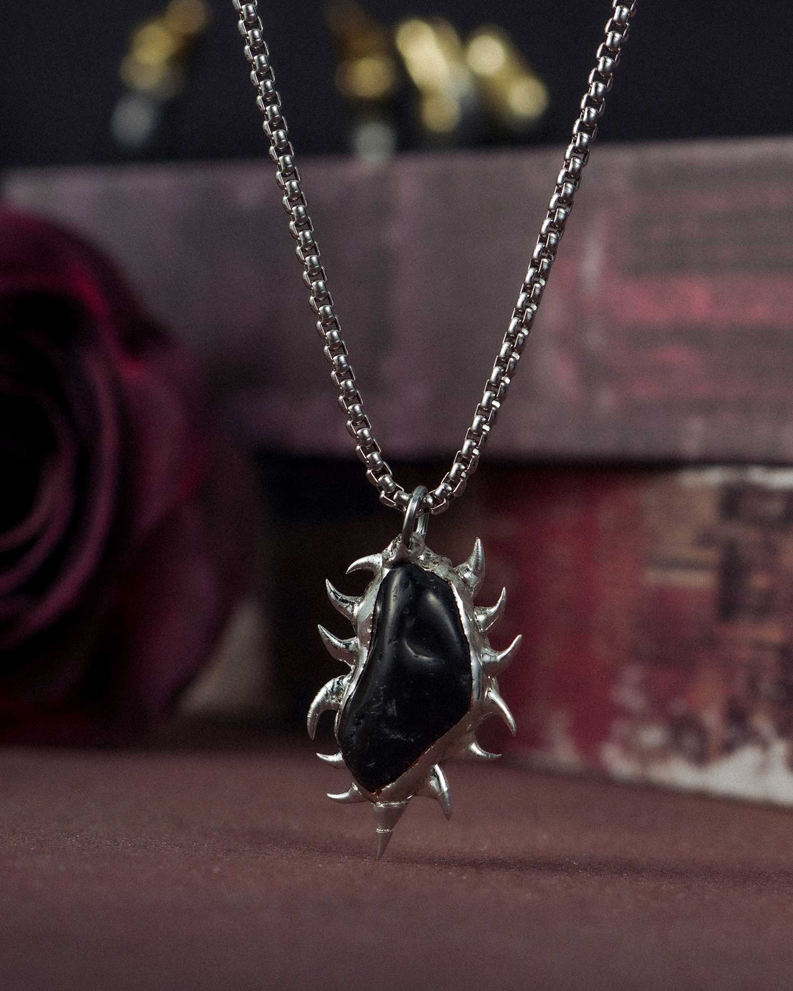 Dreamcrush, Occult Soldered Obsidian Necklace