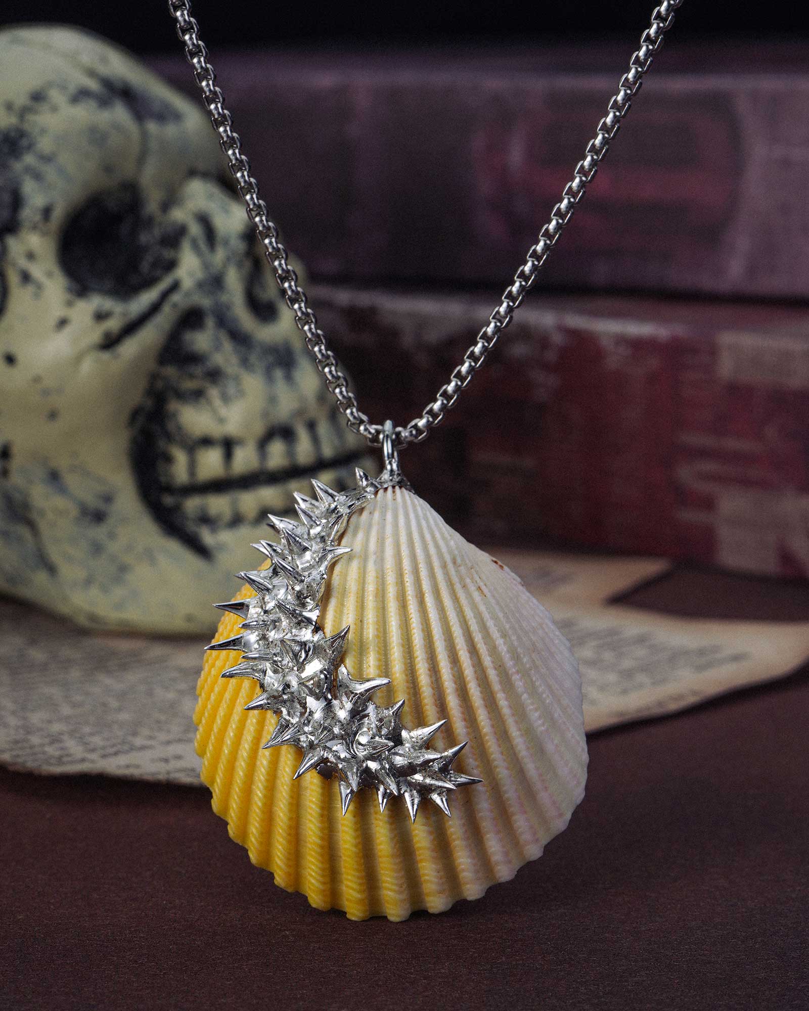 Tidewound, Rustic Soldered Seashell NecklaceTidewound, Rustic Soldered Seashell Necklace