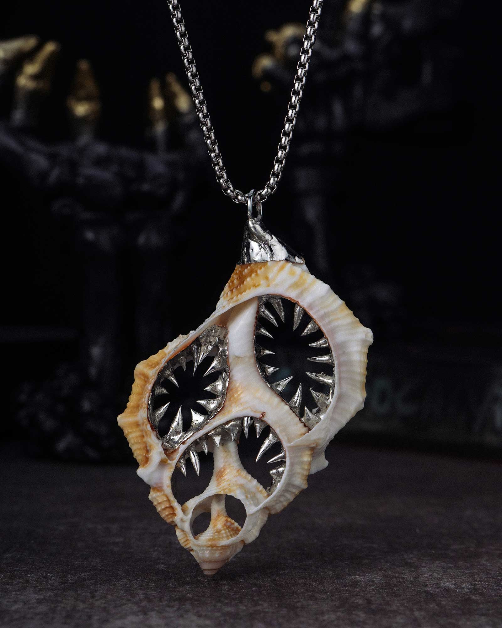 The Maw of the Abyss, Handmade Original Horror Necklace
