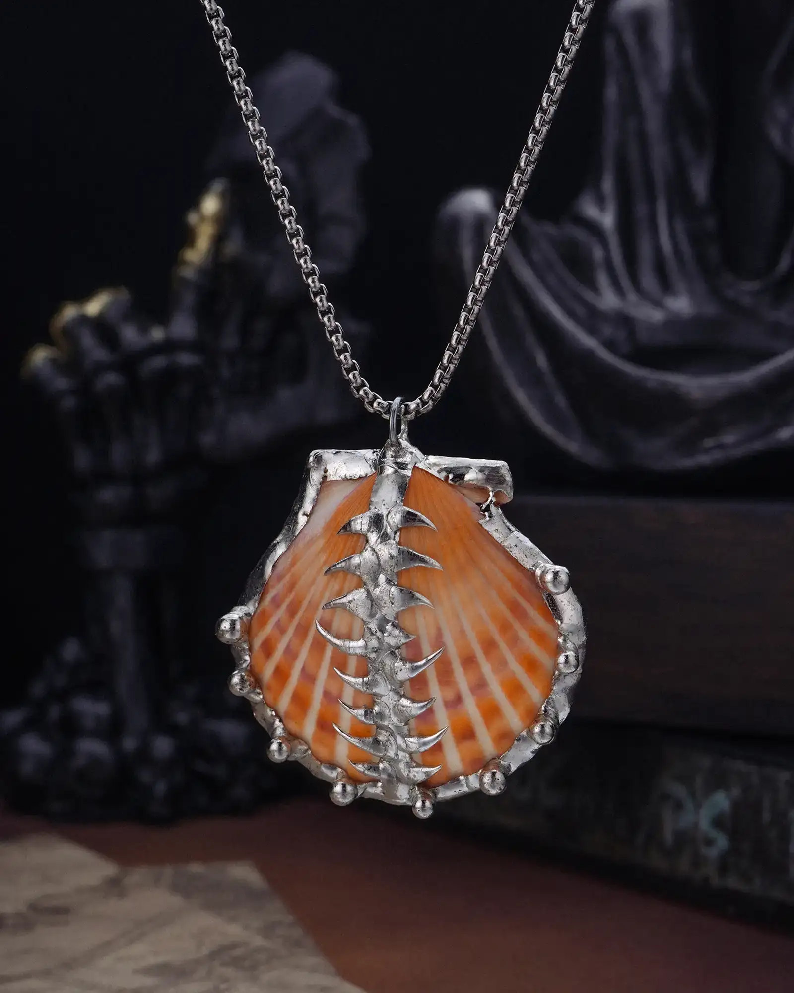 Scalebound, Vintage Soldered Seashell Necklace