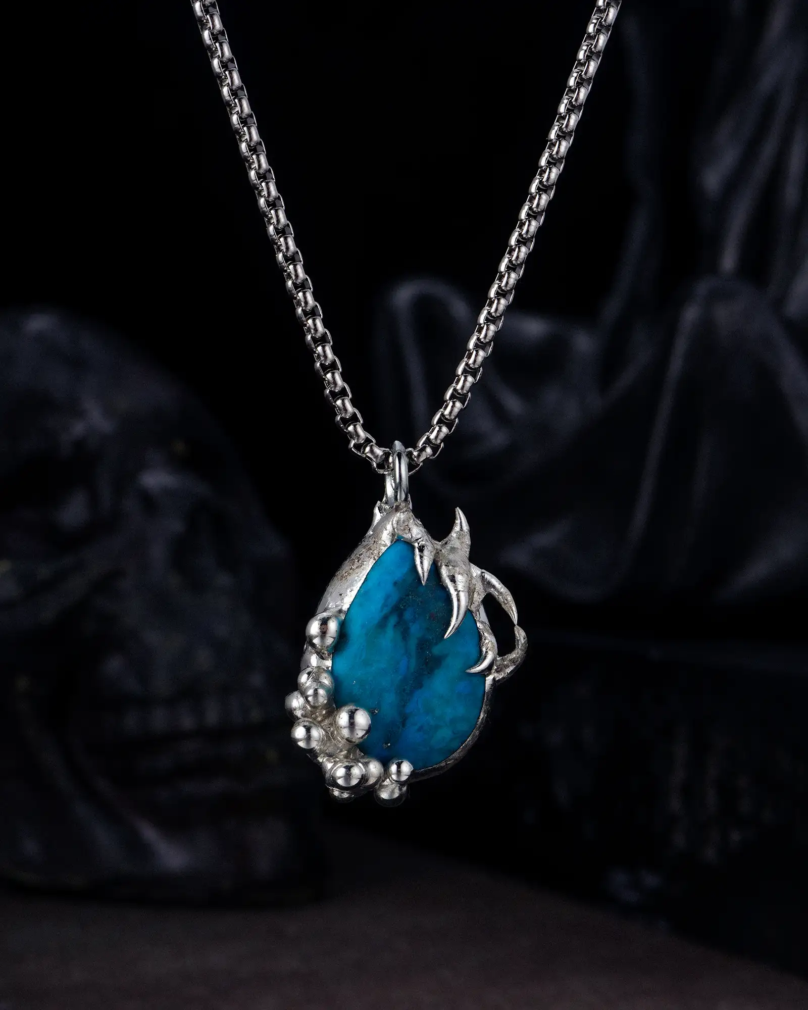 Saltcry, Refined Soldered Turquoise Necklace