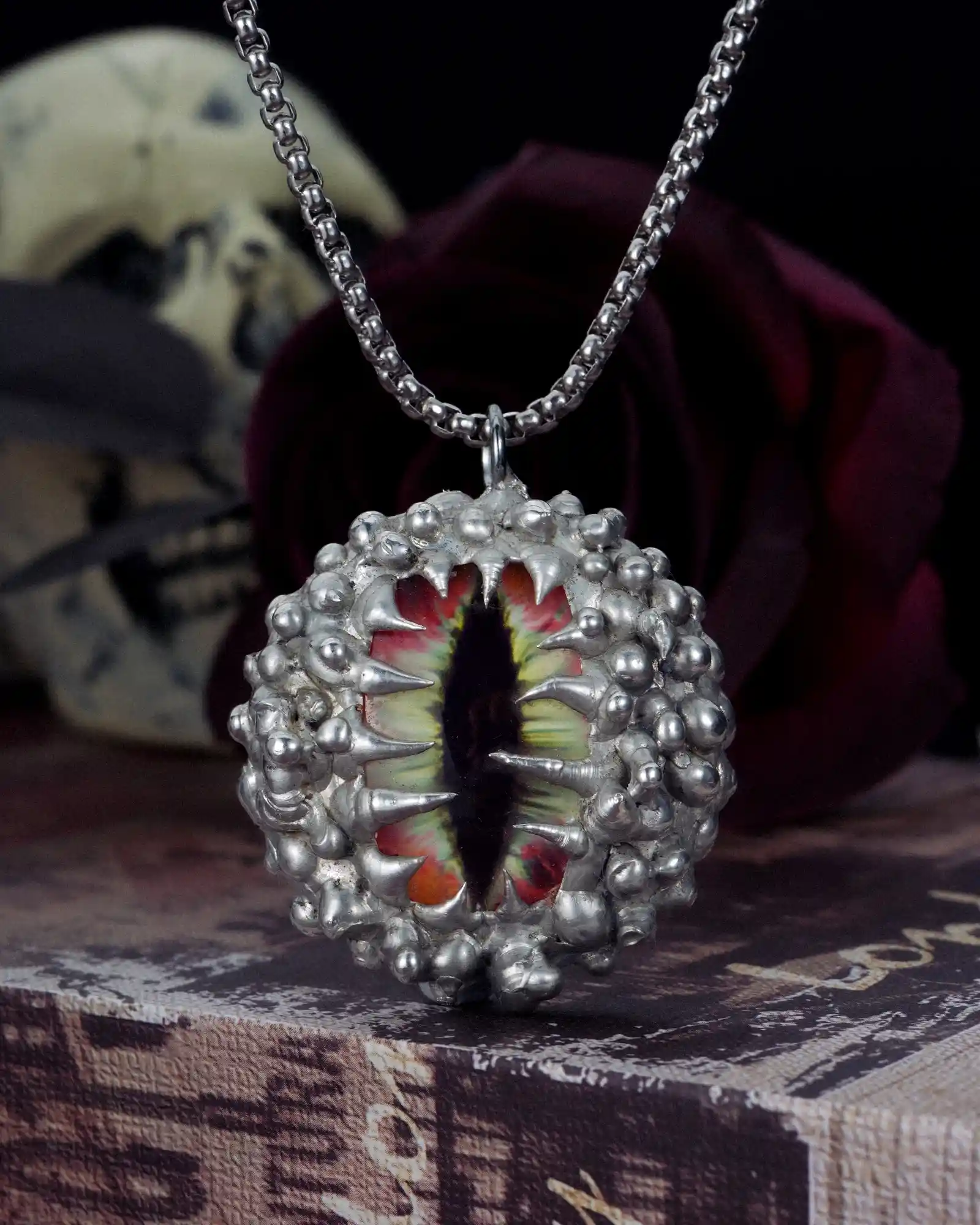 Nightmare's Eye, Haunting Hand-soldered Evil Eye Necklace