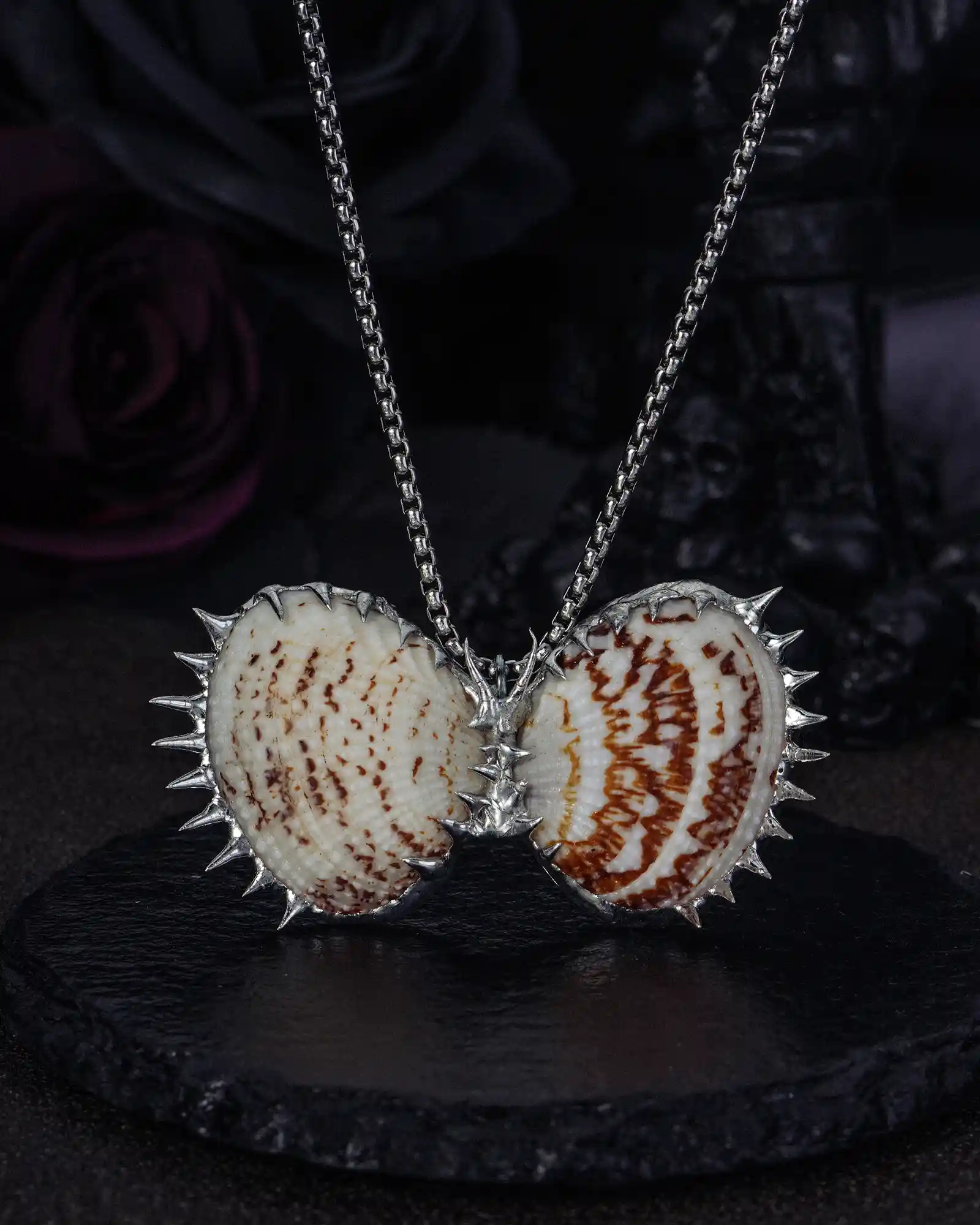 Coastal Flutter, Nature-Inspired Soldered Seashell Necklace