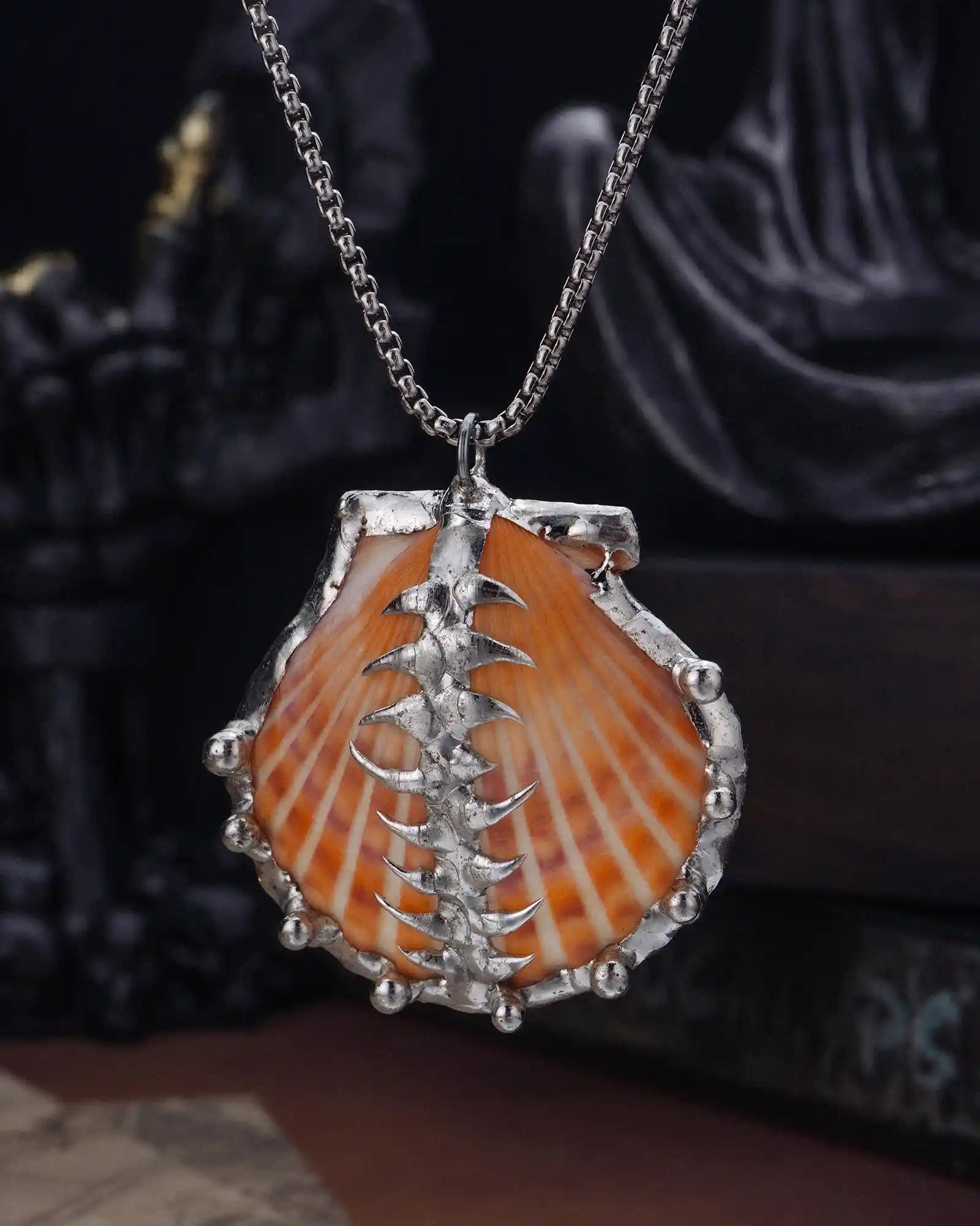 Scalebound, Vintage Soldered Seashell Necklace