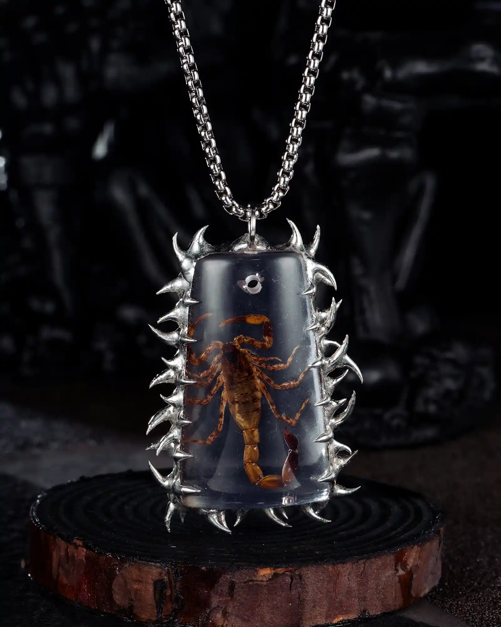 Quiet Wrath, Wicked Handmade Scorpion Specimen Necklace
