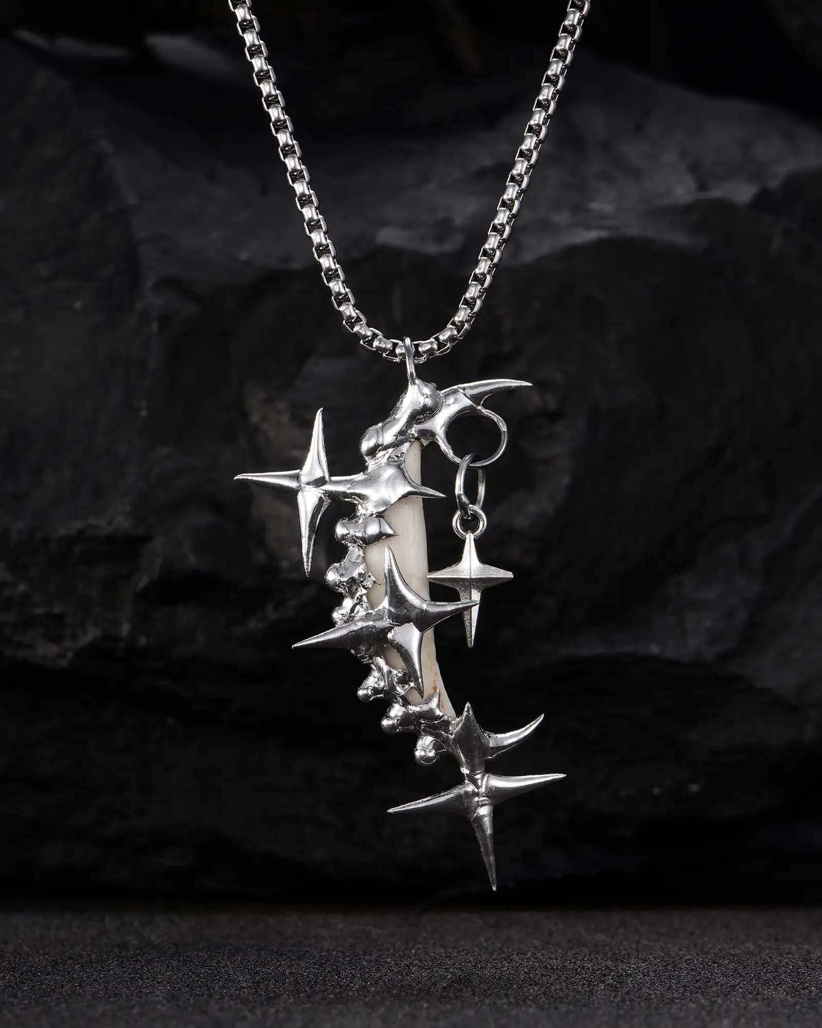 Stellaris Shard, Celestial Soldered Tooth Necklace