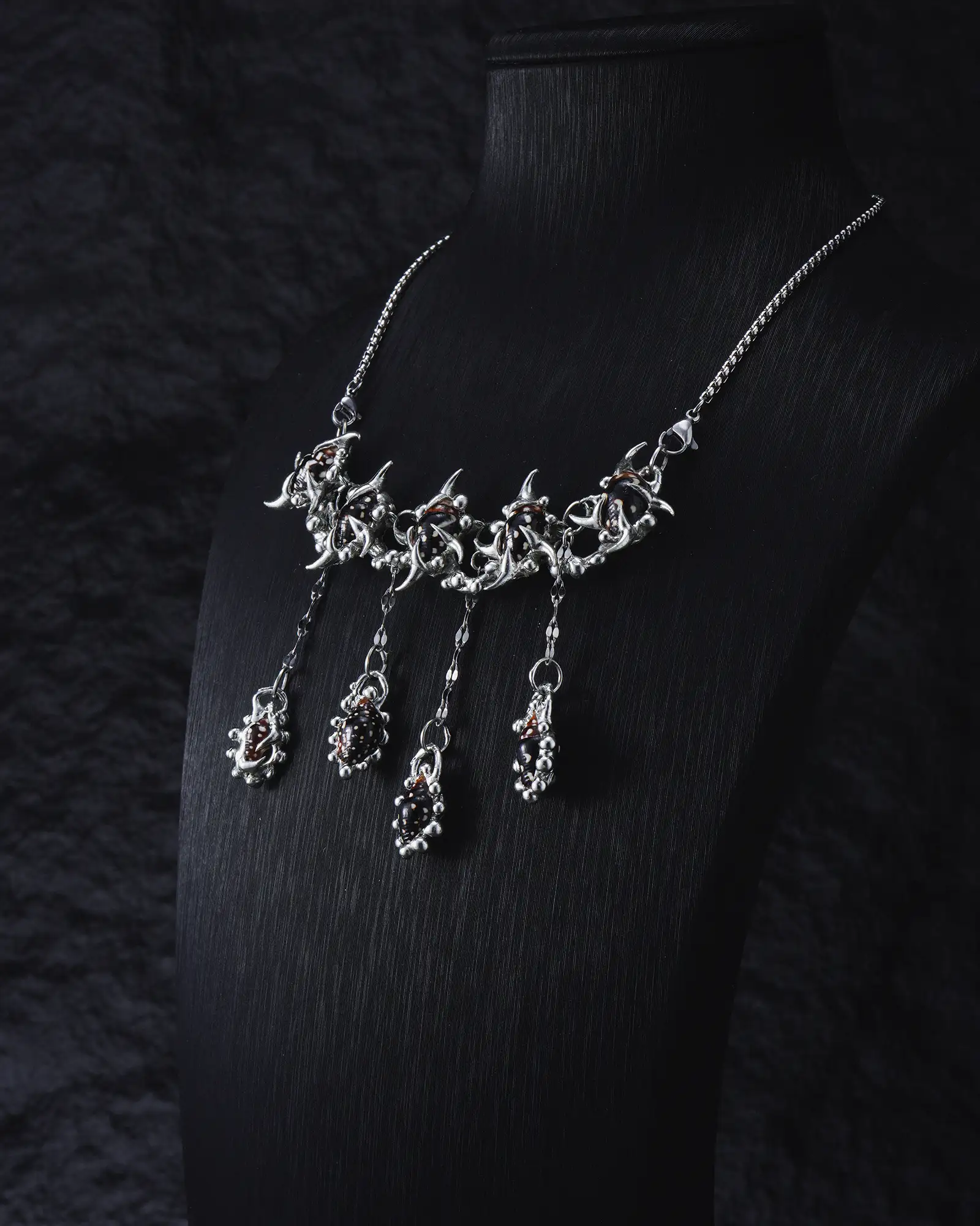 Deep Petals, Refined Handcraft Seashell Necklace - view 3