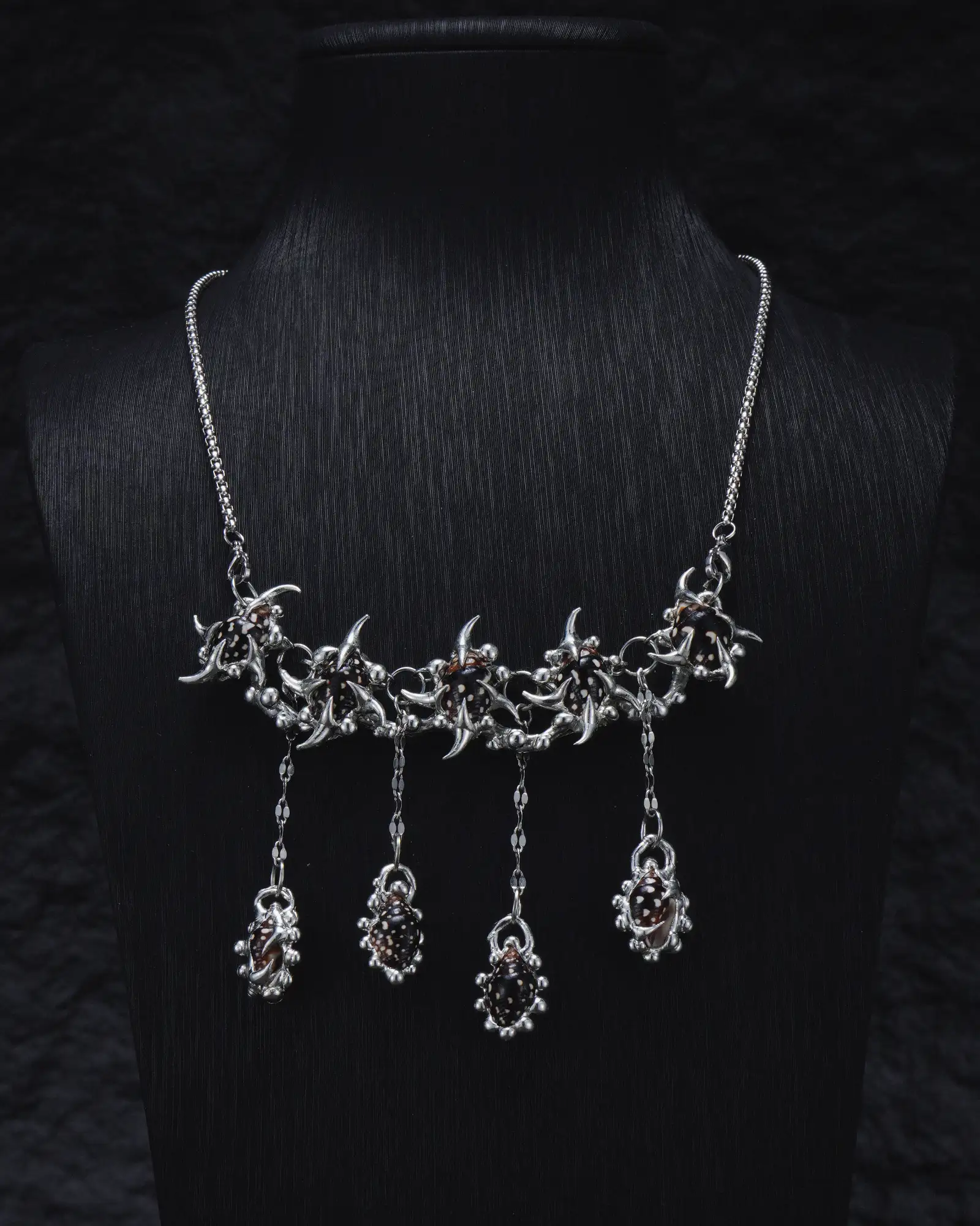 Deep Petals, Refined Handcraft Seashell Necklace - view 4