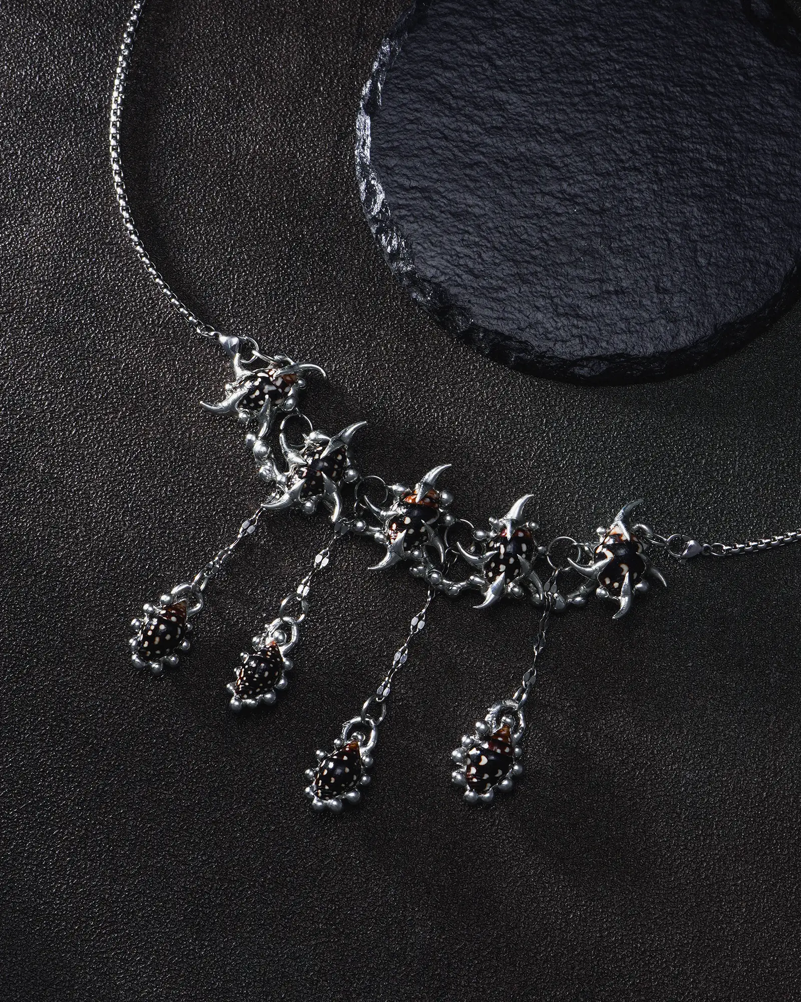 Deep Petals, Refined Handcraft Seashell Necklace - view 5