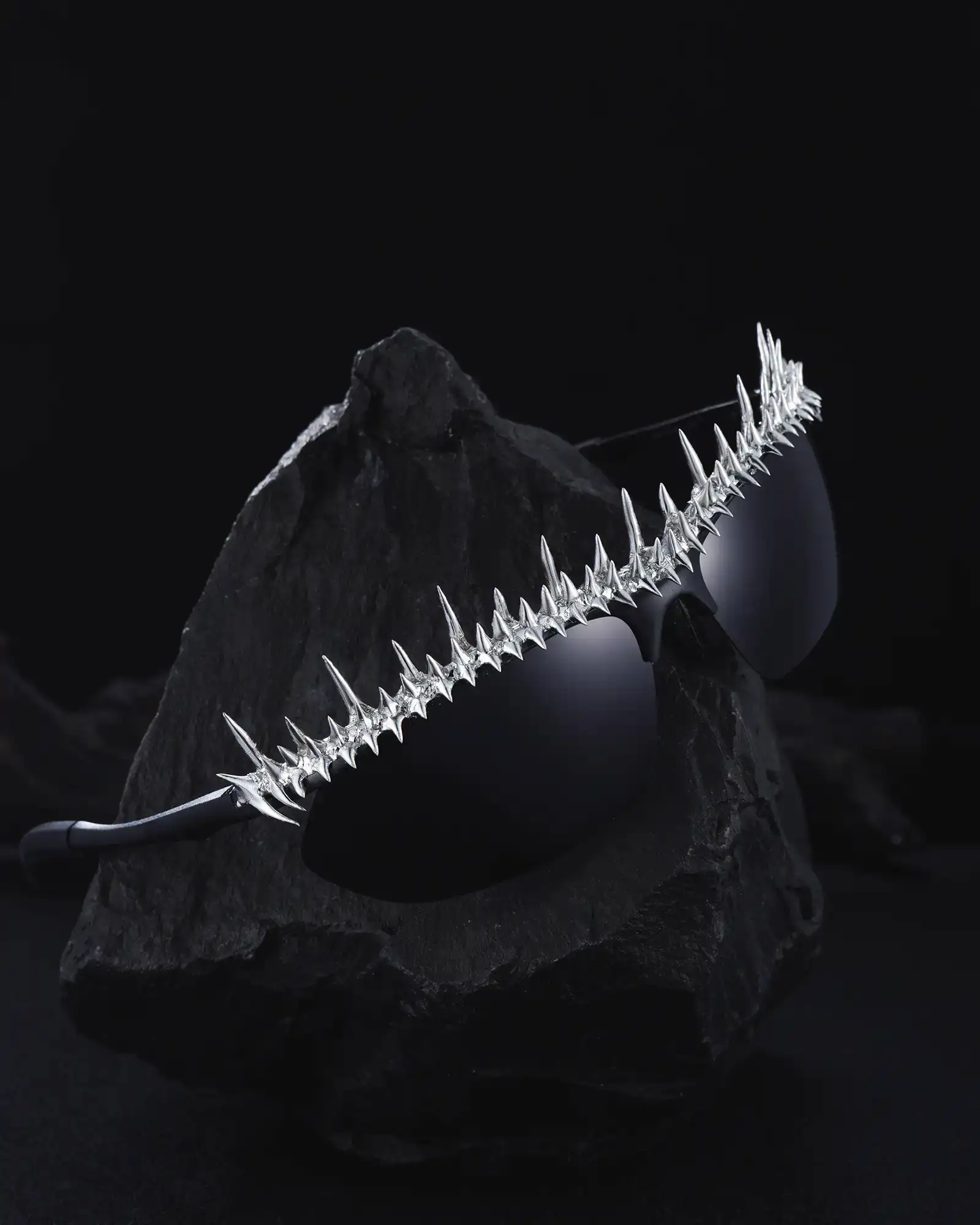 Spark, Original Handmade Dark Gothic Sunglasses - view 3