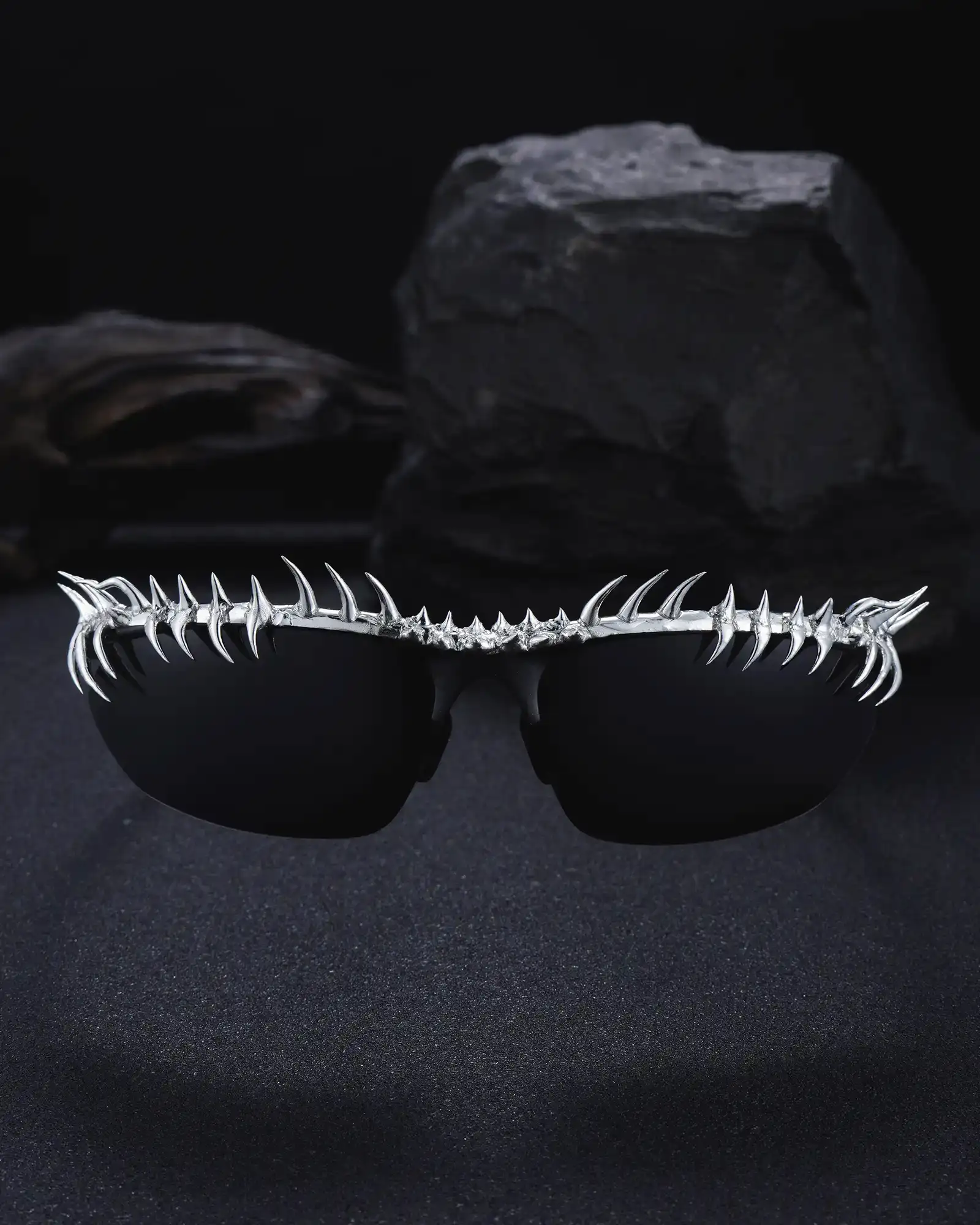 Forbidden Gaze, Handmade Soft Solder Punk Sunglasses - view 5