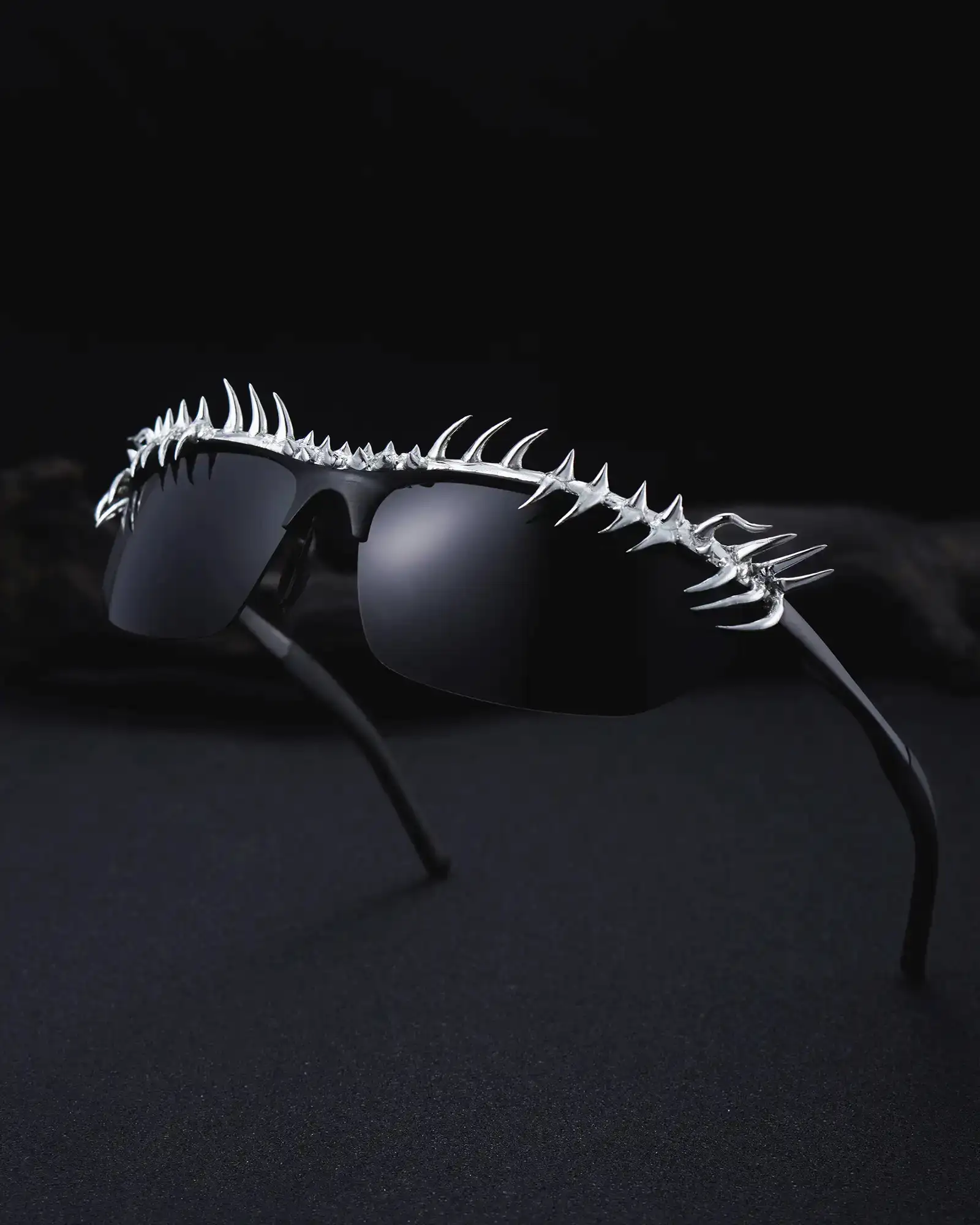 Forbidden Gaze, Handmade Soft Solder Punk Sunglasses - view 4