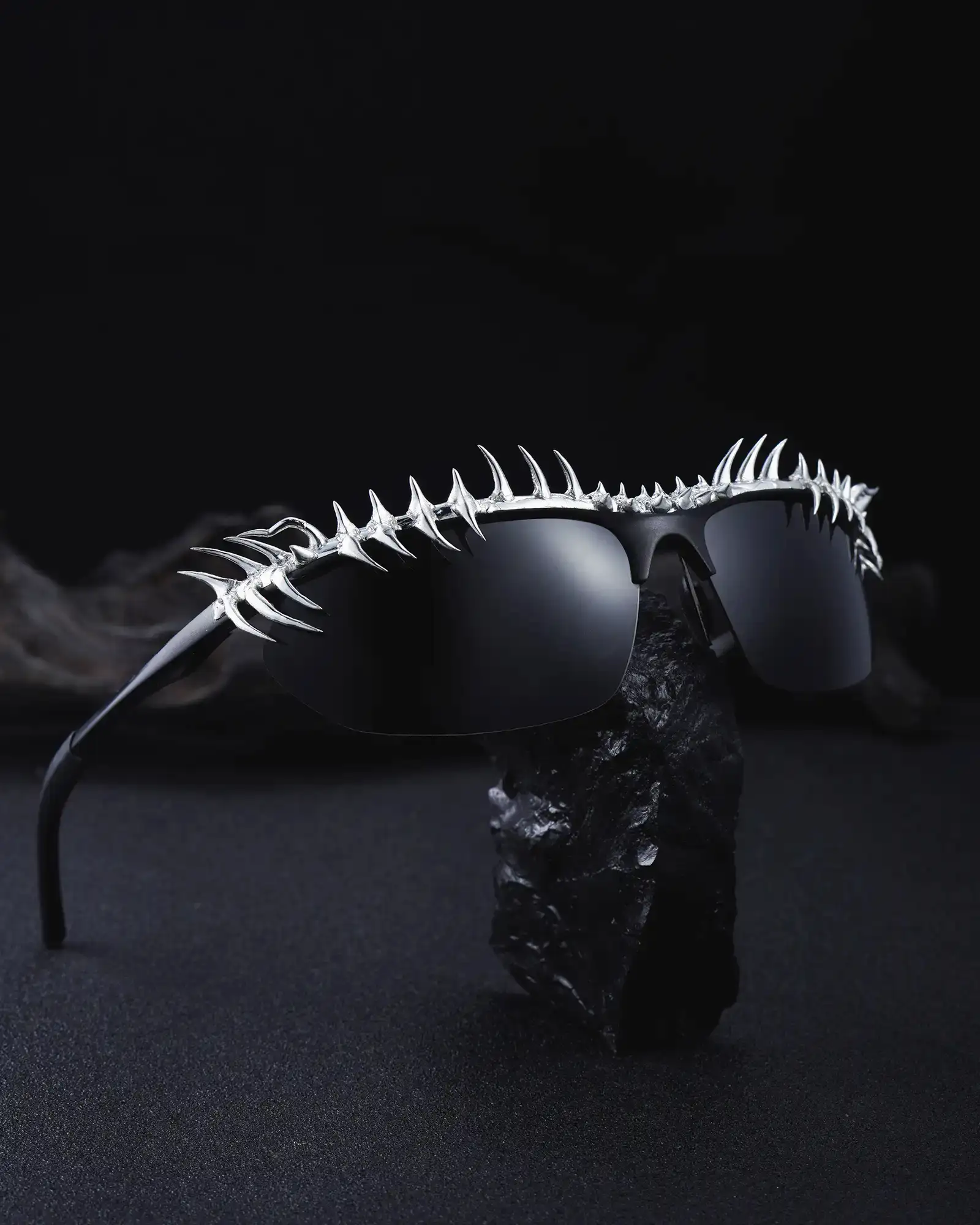 Forbidden Gaze, Handmade Soft Solder Punk Sunglasses - view 2