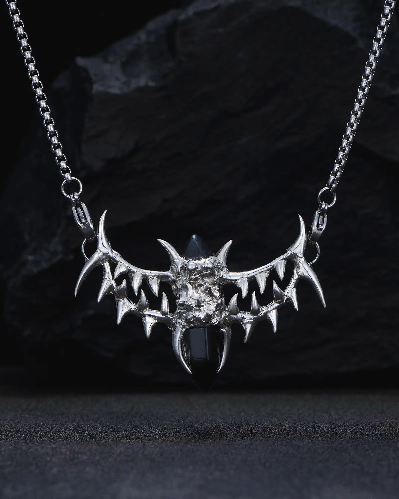 Silent Rupture, Haunting Handmade Soldered Necklace - view 1