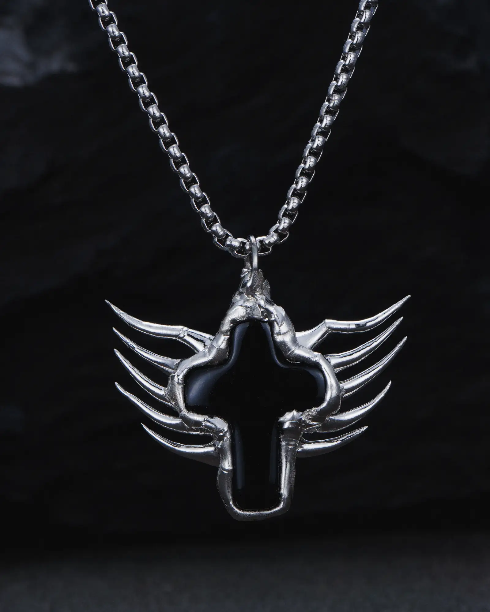 Wings of Redemption, Sacred Cross Necklace - view 1