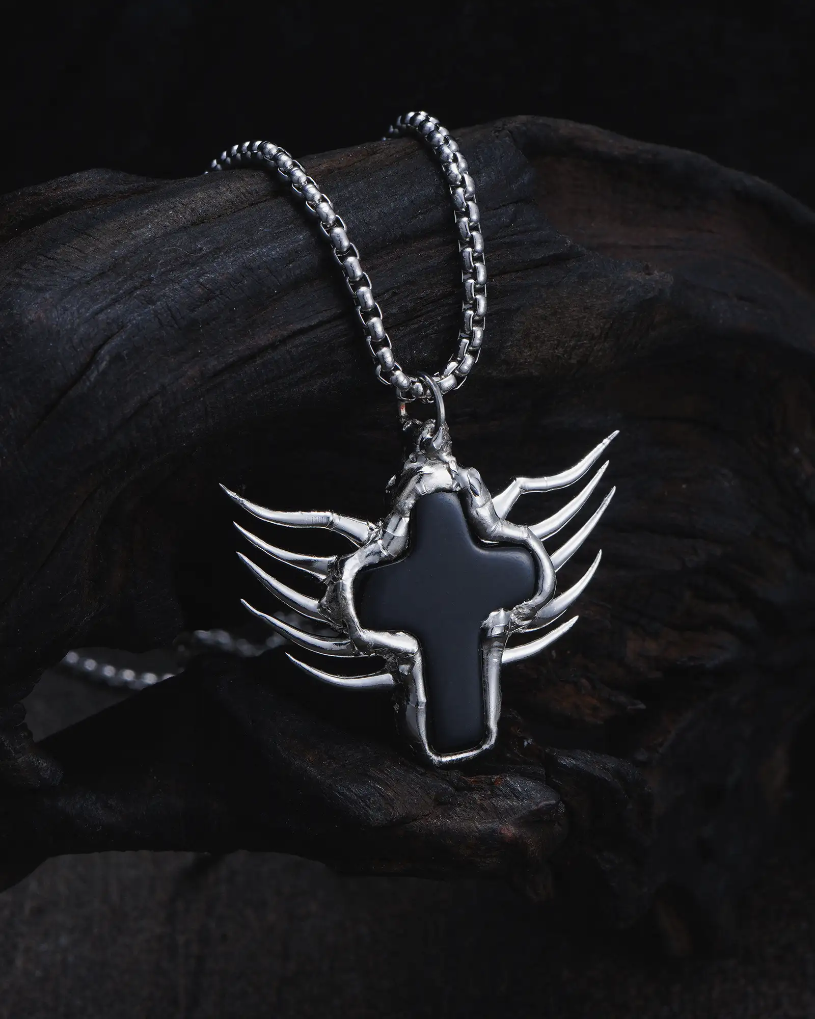 Wings of Redemption, Sacred Cross Necklace - view 5