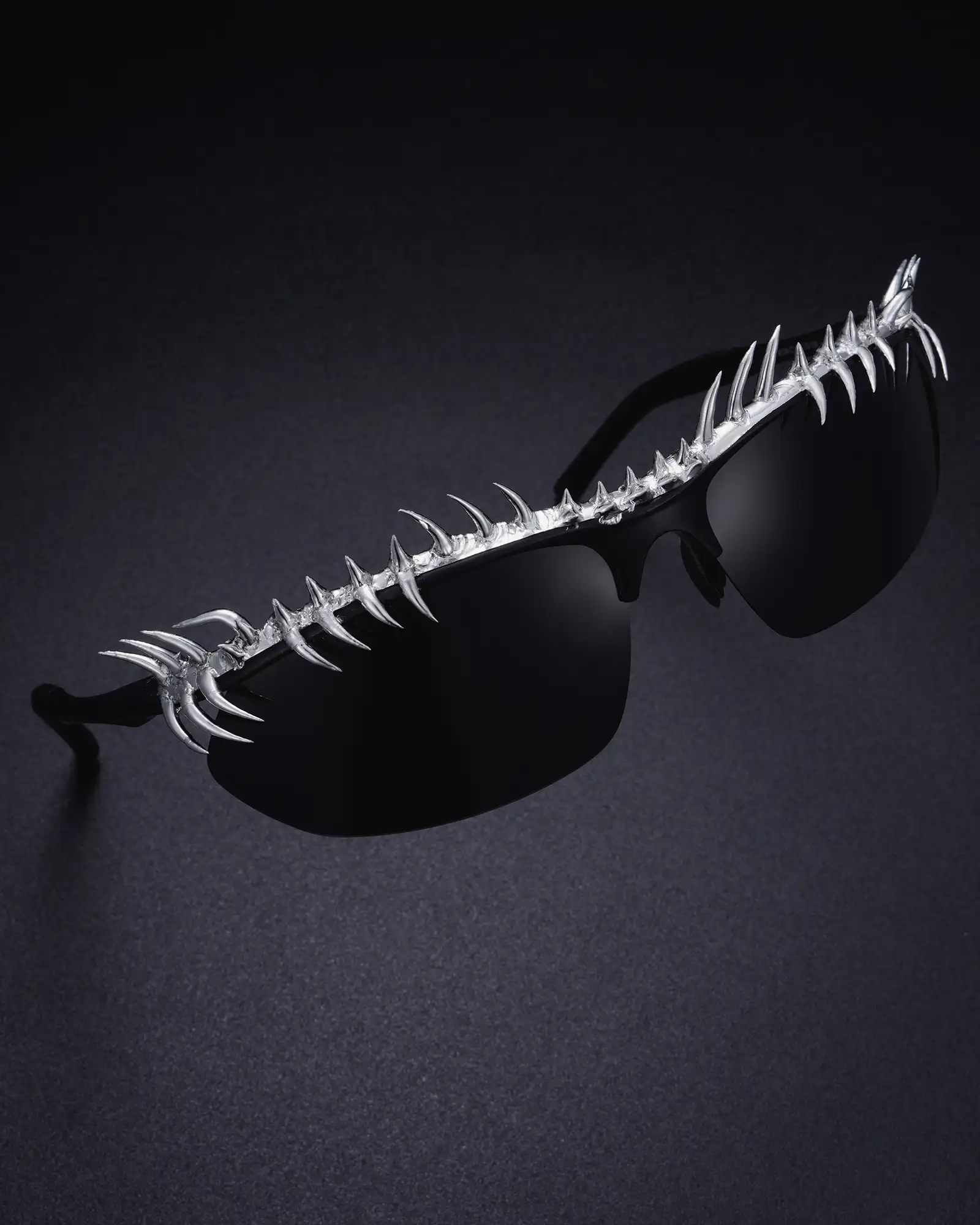 Forbidden Gaze, Handmade Soft Solder Punk Sunglasses - view 6