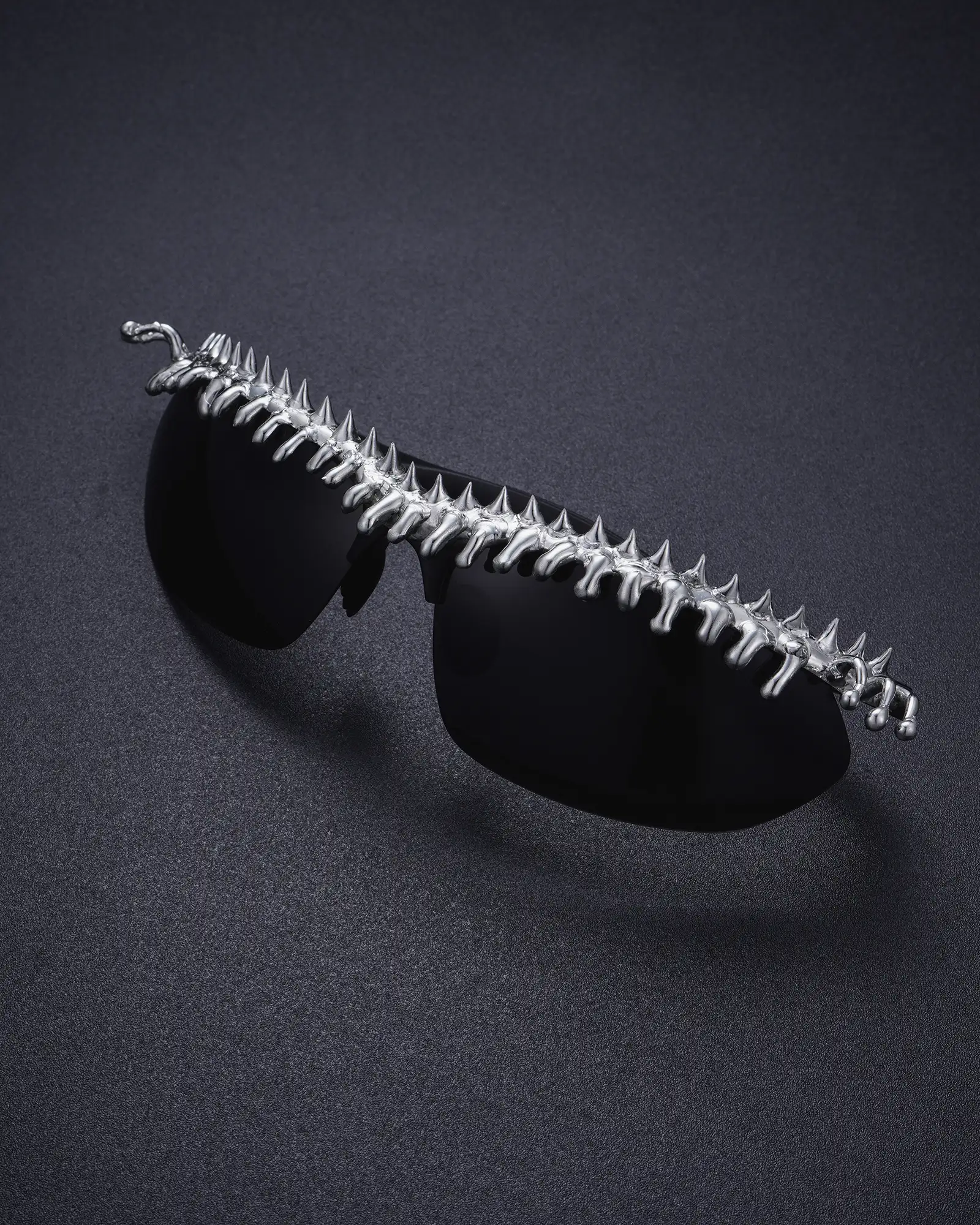 Molten Spike, Edgy Soldered Sunglasses - view 2