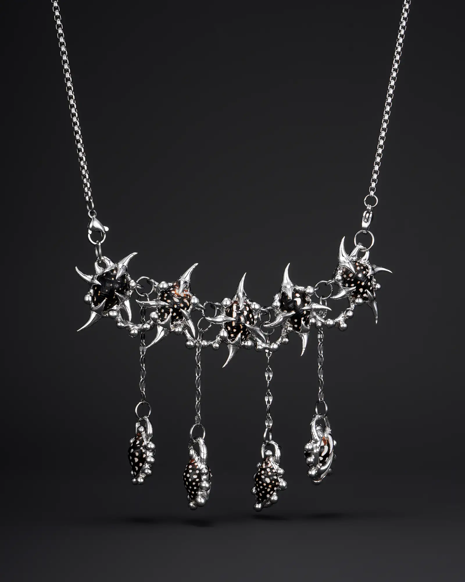 Deep Petals, Refined Handcraft Seashell Necklace - view 1