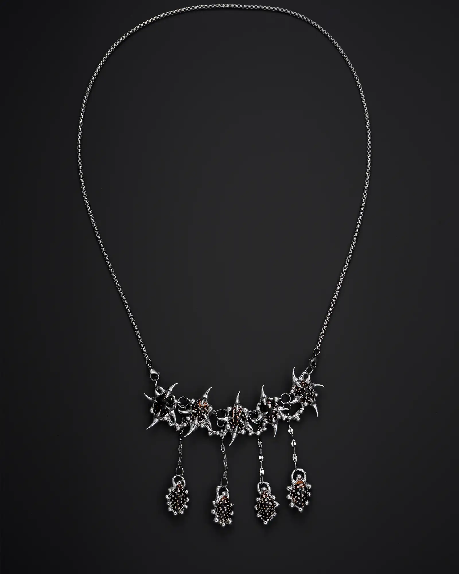 Deep Petals, Refined Handcraft Seashell Necklace - view 3